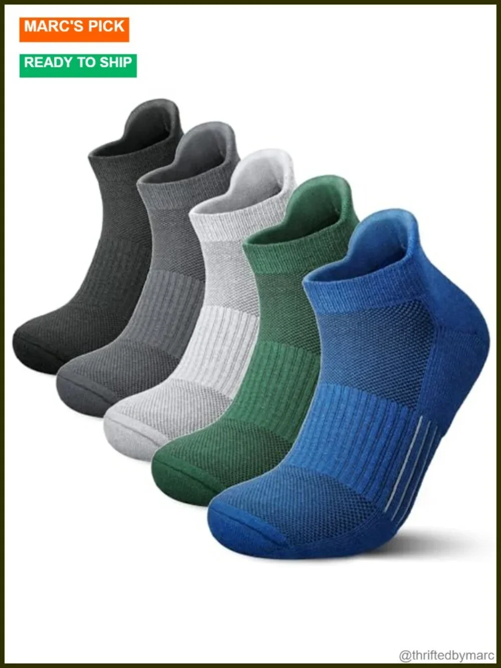 Merino Wool Hiking Socks for Men Quarter Ankle Compression Thick Cushion